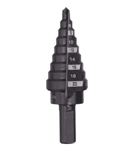 Broca Escalonada HSS 4 a 20mm - passo de 2 mm