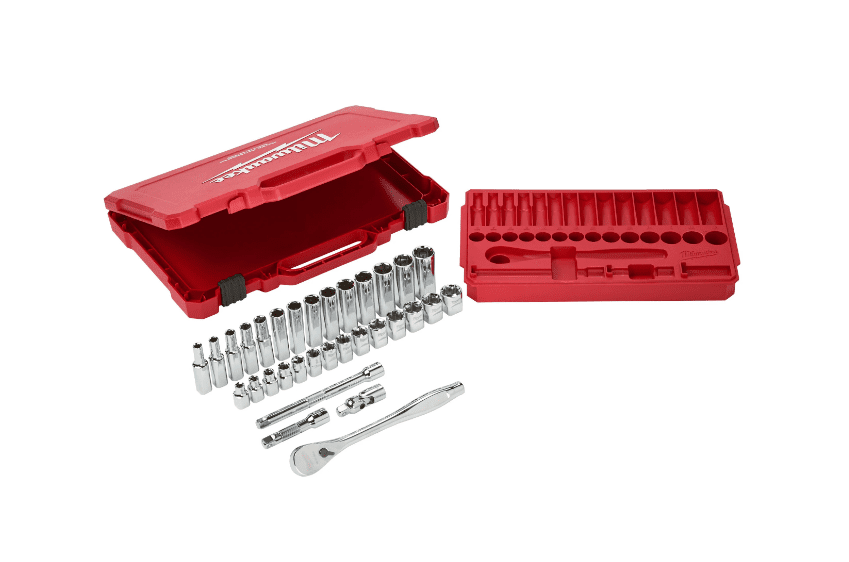 Kit de 32 Peças - Chaves de Roquete + Chaves de Caixa 3/8" Métrico - Image 3